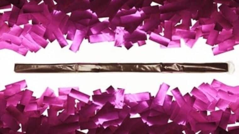 Purple Metallic Confetti Sleeve Purchase | Rental