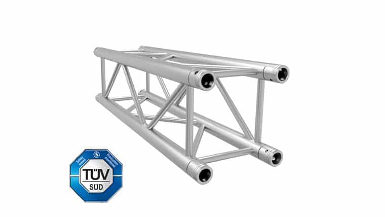 Global Truss – 14.76′ (4.5m) F34 Global Truss Aluminum Silver 12″ Box Truss | Rental