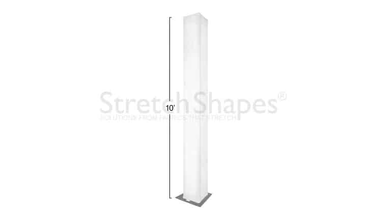 10′ White Spandex Truss Sleeve Cover | Rental