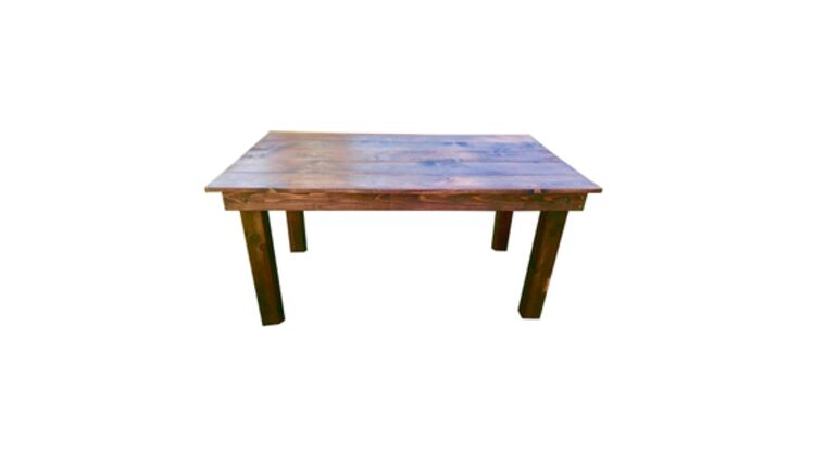 Farm Table - Rectangle - Rustic Honey Sweetheart Table | Rental