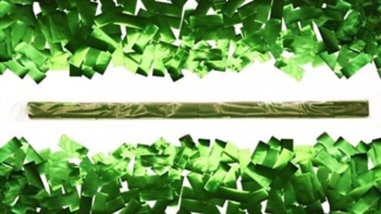 Green Metallic Confetti Sleeve Purchase | Rental