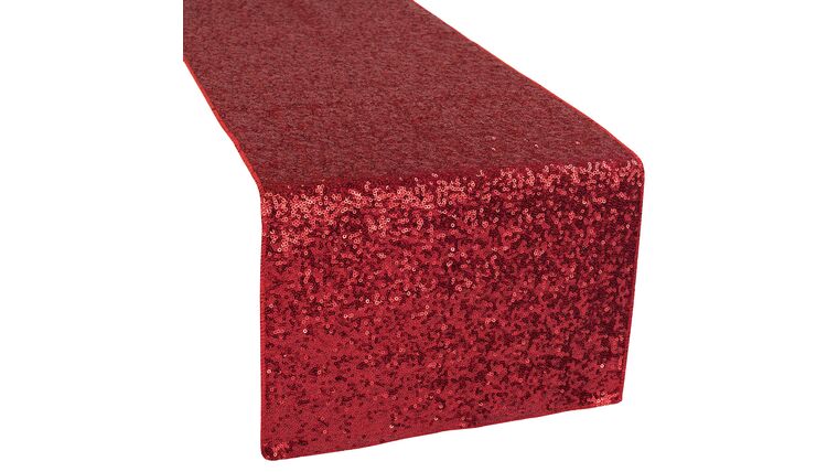 Glitz Sequin Table Runner - Apple Red | Rental