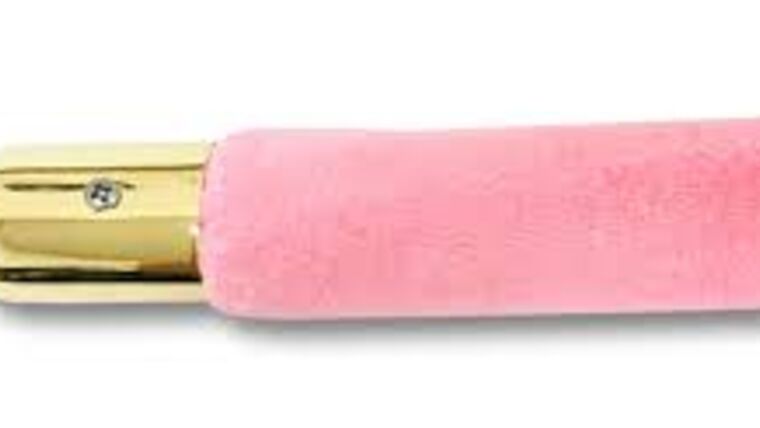 5’ – Light Pink Velvet Rope Stanchion w/Gold Clasp Hook | Rental