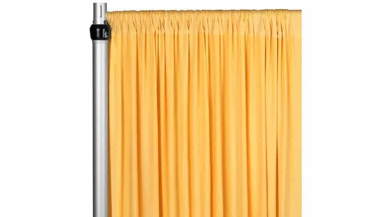 Spandex 4-way Stretch Drape Curtain 18ft H x 60″ W – Canary Yellow | Rental
