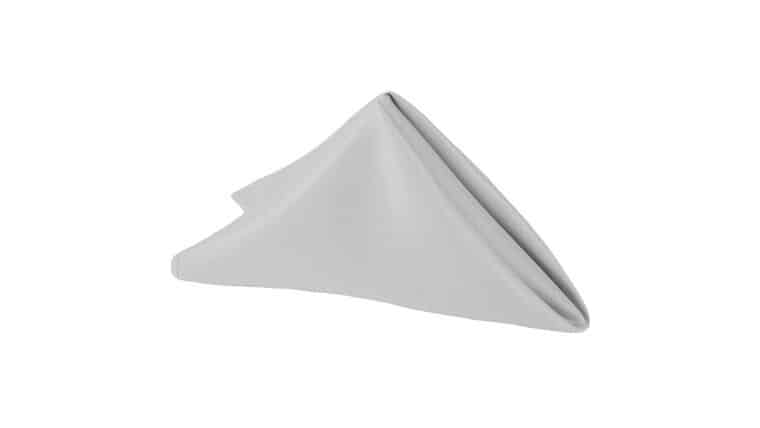 Lamour Satin | 20″x20″ Napkin – Grey/Silver | Rental