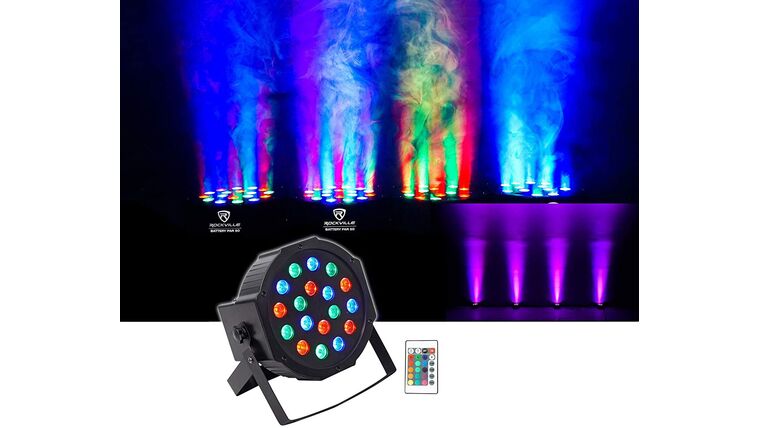 Battery PAR 50 Rechargeable LED DMX DJ Club Wash Up-Light w/Remote | Rental