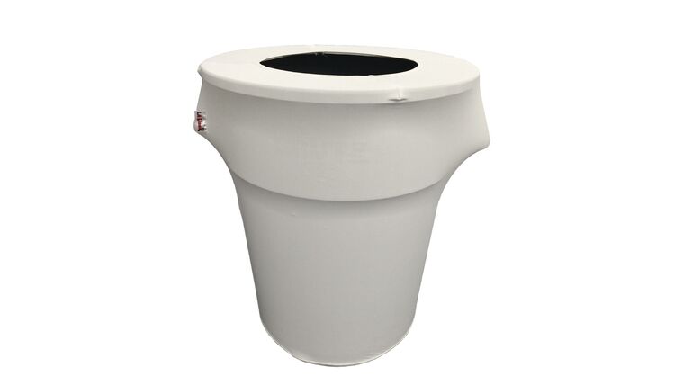 Spandex Trash Can Cover for 44 Gallon - Light Blue | Rental