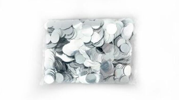 1″ Silver Metallic Circles | Purchase | Rental 1″ Silver Metallic Circles | Purchase | Rental