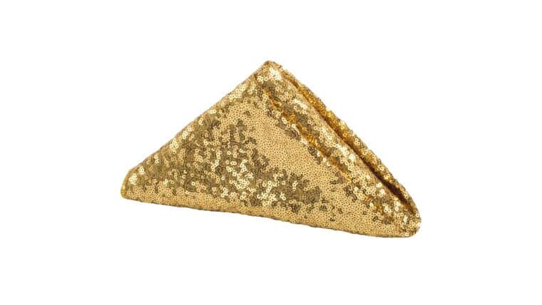Glitz Sequin Napkin 20″x20″ – Gold | Rental
