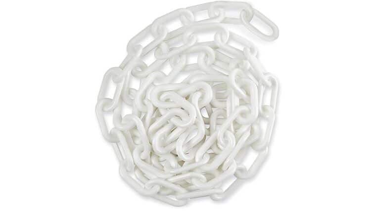 20′ White Plastic Stanchion Chain | Rental 20′ White Plastic Stanchion Chain | Rental