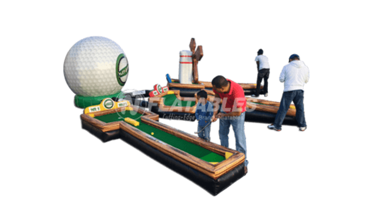 6 Hole Neon Mini Golf Course Game | Rental