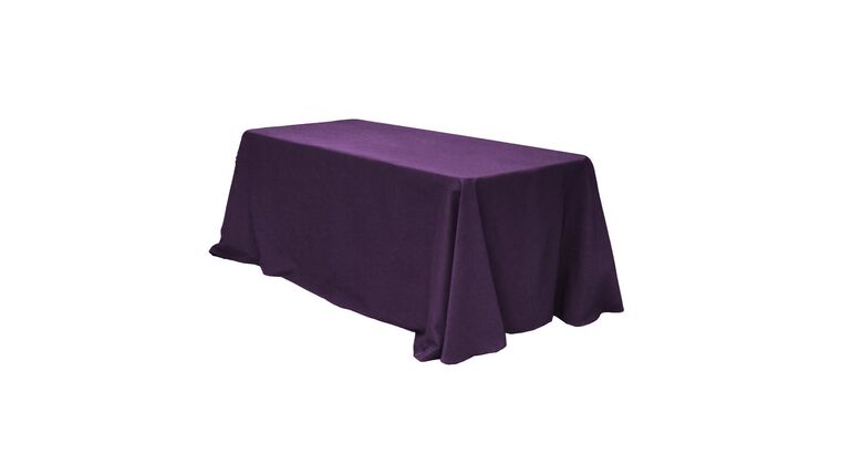 Polyester | 90″ x 156″ Rectangular Polyester Tablecloth – Eggplant/Plum | Rental