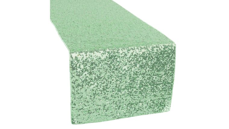 Glitz Sequin Table Runner - Mint Green | Rental