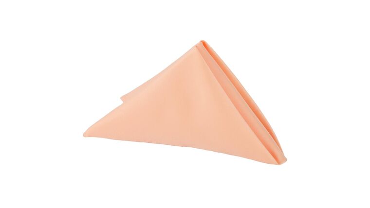 Lamour Satin Napkin 20″x20″ – Peach | Rental