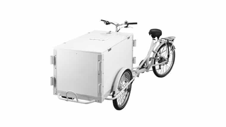 Front Load Ice Cream Tricycle Bike Cart with White Wooden Box - White | Rental