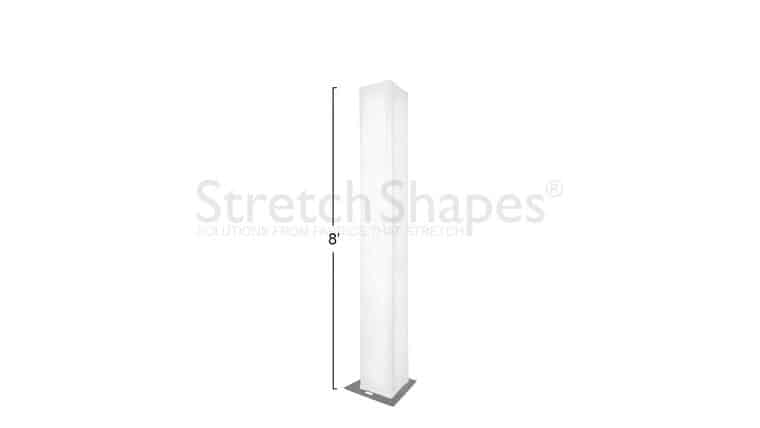 8′ White Spandex Truss Sleeve Cover | Rental