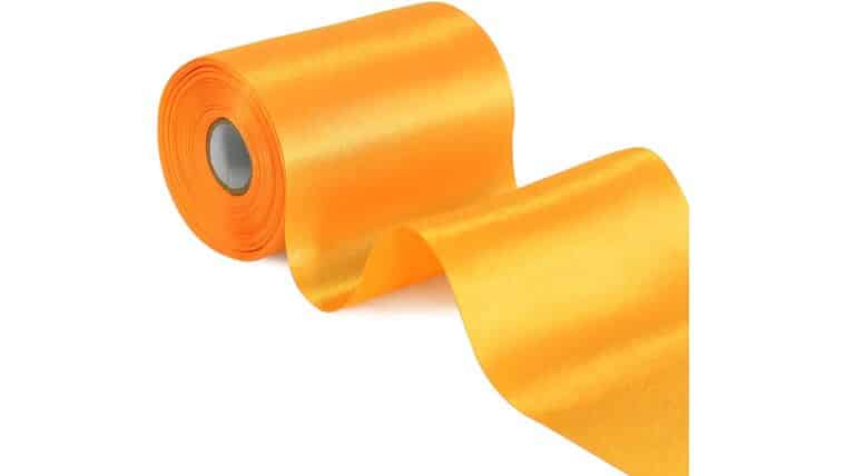 4 Inch x 22yd Wide Satin Ribbon – Gold | Rental 4 Inch x 22yd Wide Satin Ribbon – Gold | Rental