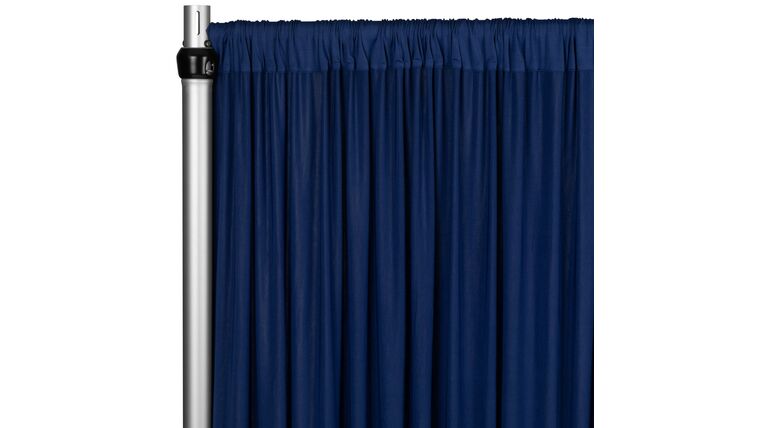 Spandex 4-way Stretch Drape Curtain 18ft H x 60" W - Navy Blue | Rental