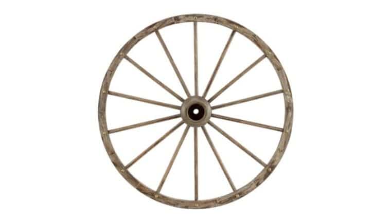 Red Shed Large Wagon Wheel | Rental Red Shed Large Wagon Wheel | Rental