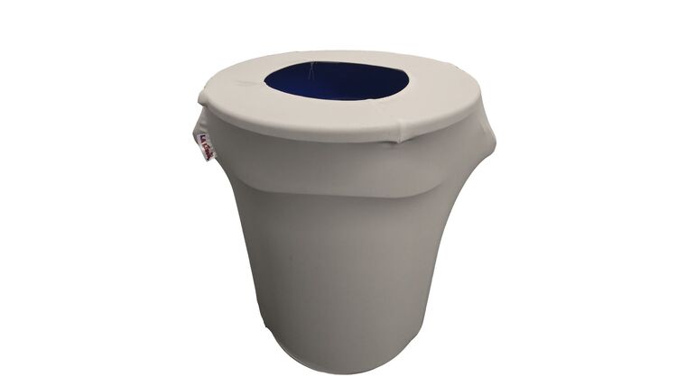 Spandex Trash Can Cover for 32-Gallon – Gray Light | Rental