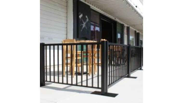 4′ x 36″H Black Aluminum Ready Railing | Rental