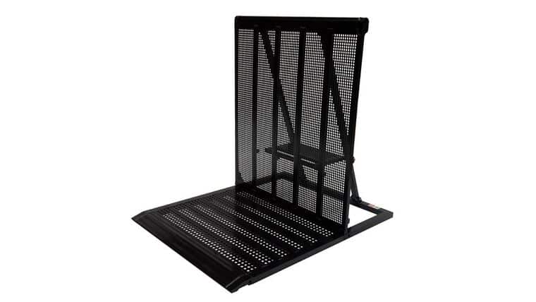 Straight Metal Blow-Through Concert Crowd Barricade – Black | Rental