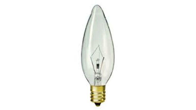 25W - 120V - Transparent Clear Straight Tip Incandescent Light Bulb | Rental