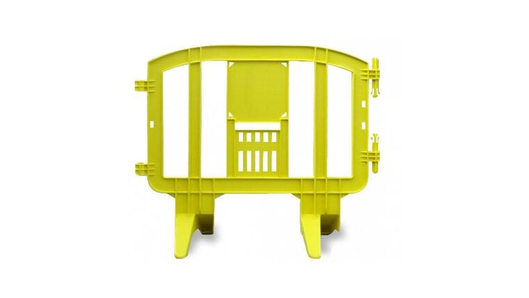 4′ Minit Plastic Crowd Control Barricade – Yellow | Rental 4′ Minit Plastic Crowd Control Barricade – Yellow | Rental