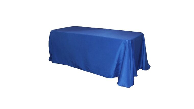 Polyester 90″ x 156″ Rectangle Tablecloth – Royal Blue | Rental