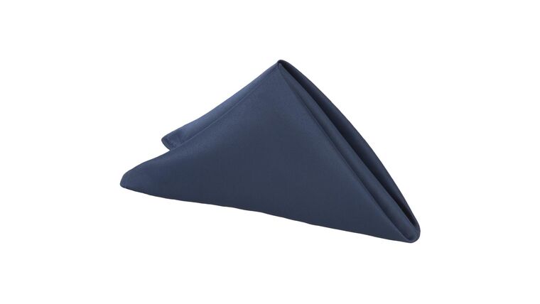 Lamour Satin Napkin 20″x20″ – Navy Blue | Rental