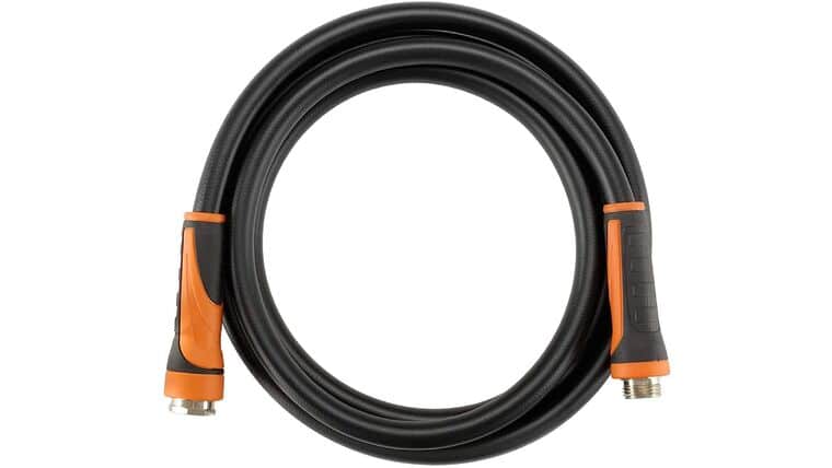 Leader Hose 5/8" x 10ft, Heavy Duty, Flexible, Lightweight Short Water Hose with Grip Handle, Male to Female Fittings | Rental