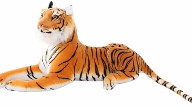 Large Tiger Stuffed Animal – Giant Tiger (over 3 feet long Total length) | Rental