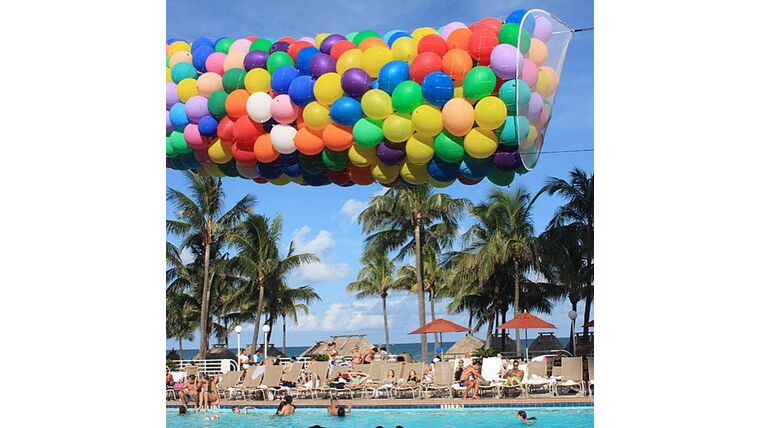 100 Ceiling Balloons (Select Your Colors) | Purchase | Rental