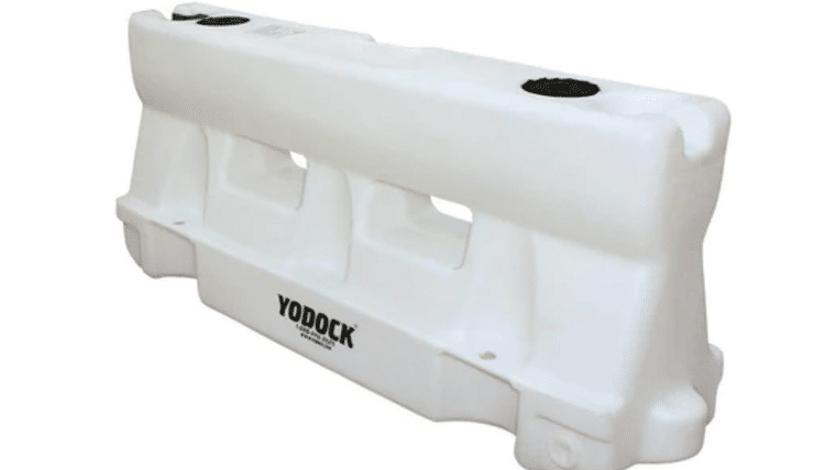 Water/Sand Ballastable Roadway Jersey Barrier – 32 in. H x 72 in. L x 18 in. W, 85 lbs – White | Rental