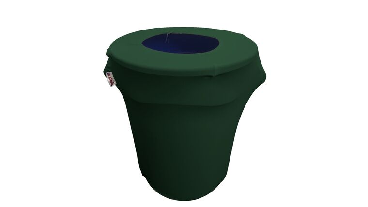 Spandex Trash Can Cover for 32-Gallon – Hunter Green | Rental