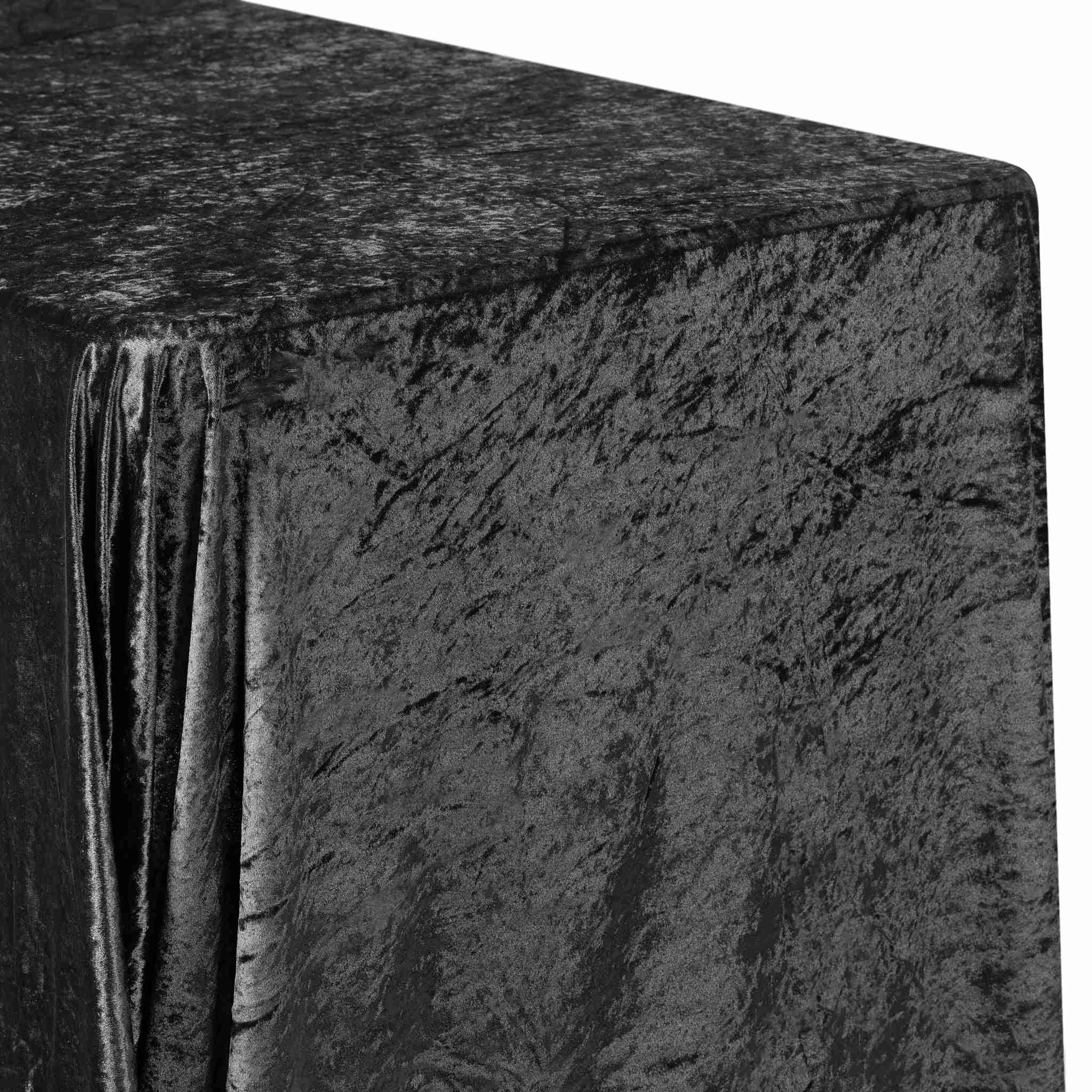 90″ x 156″ Rectangle Velvet Tablecloth – Black | Rental 90″ x 156″ Rectangle Velvet Tablecloth – Black | Rental