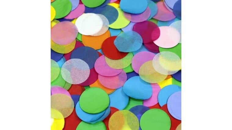 2″ Multicolor Tissue Circles | Rental 2″ Multicolor Tissue Circles | Rental