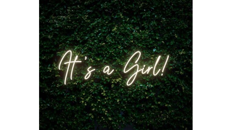Neon Sign - It's A Girl | Rental
