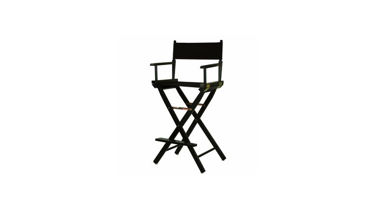 Directors Chair – Black Wood Bar Height Directors Chair Barstool Height Frame (Frame Only) – 30″ | Rental
