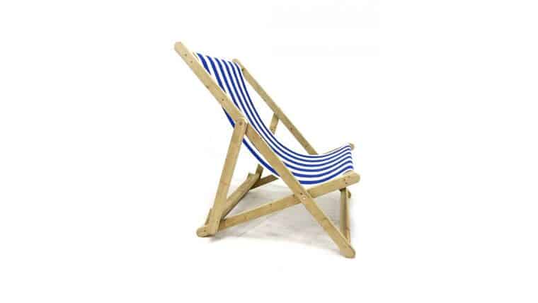 Blue Stripe Giant Deck Chair | Rental