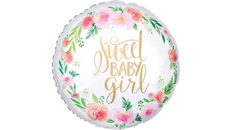 18″ It’s A Girl Floral Anagram Balloon | Purchase | Rental