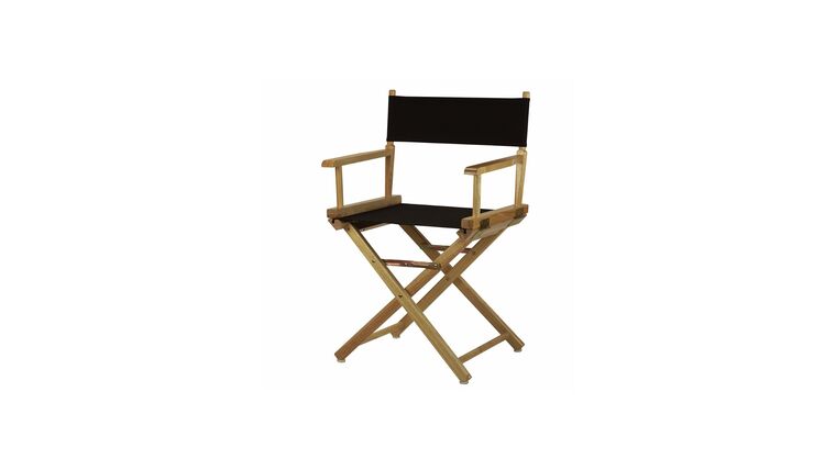 Directors Chair – Natural Wheat Counter Height Wood Directors Chair (Frame Only) – 24″ | Rental