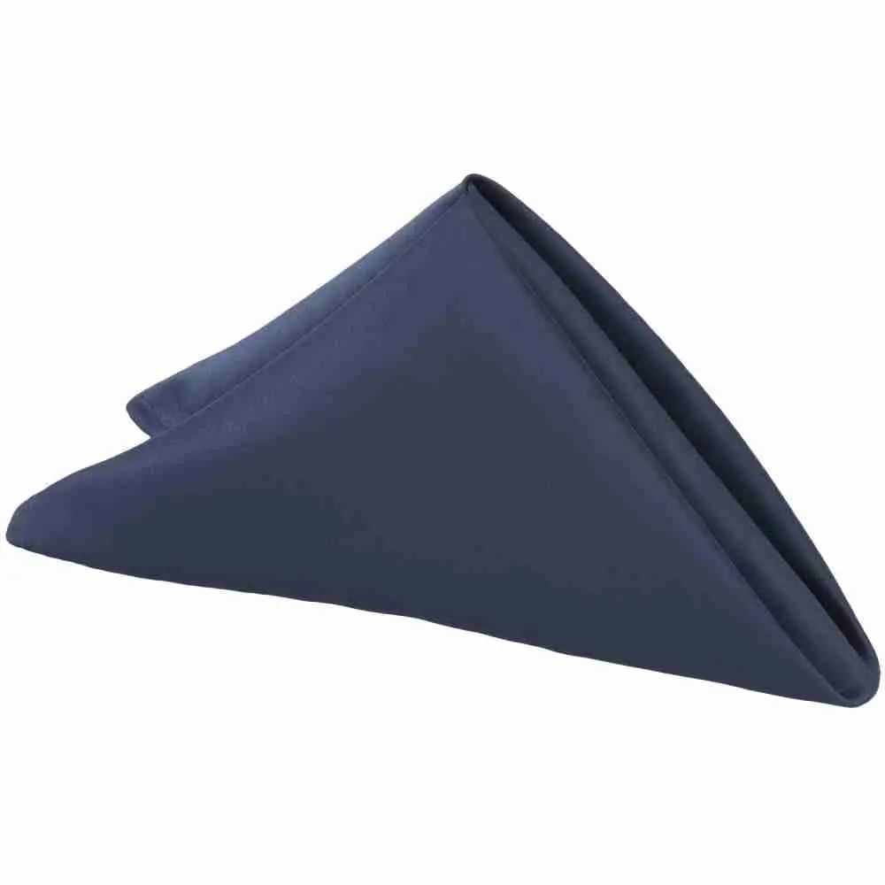 Satin Napkin 20″x20″ – Navy Blue | Rental