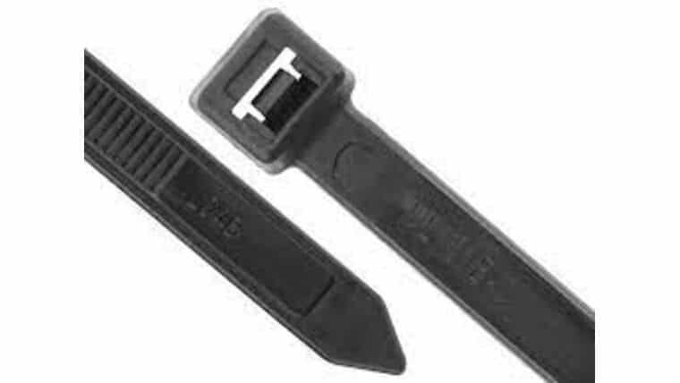 24 In. Black Cable Zip Tie | Rental