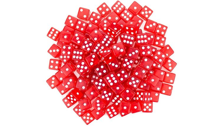 Part – 16mm Red Rounded Brybelly Casino Dice | Rental