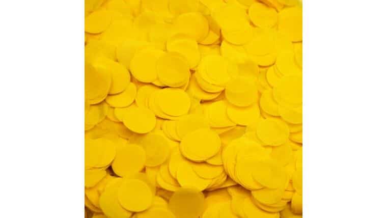 1″ Yellow Tissue Circles (1lb) | Rental 1″ Yellow Tissue Circles (1lb) | Rental