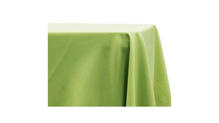 Polyester | Apple Green | 90" x 156" Rectangular Tablecloth | Rental