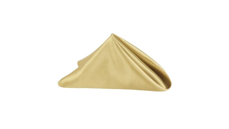 Satin 20″x20″ Napkin – Antique Gold | Rental