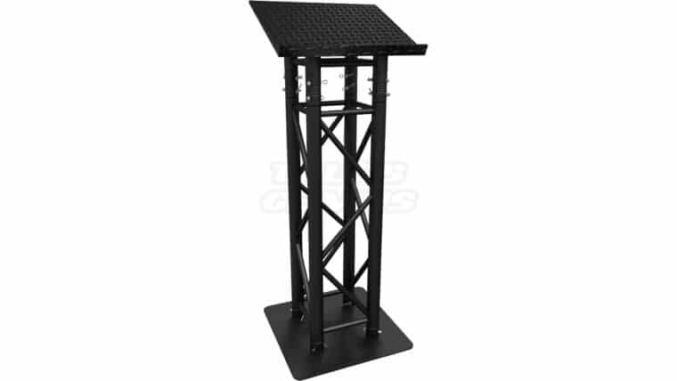 Black Aluminum Truss Podium | Rental