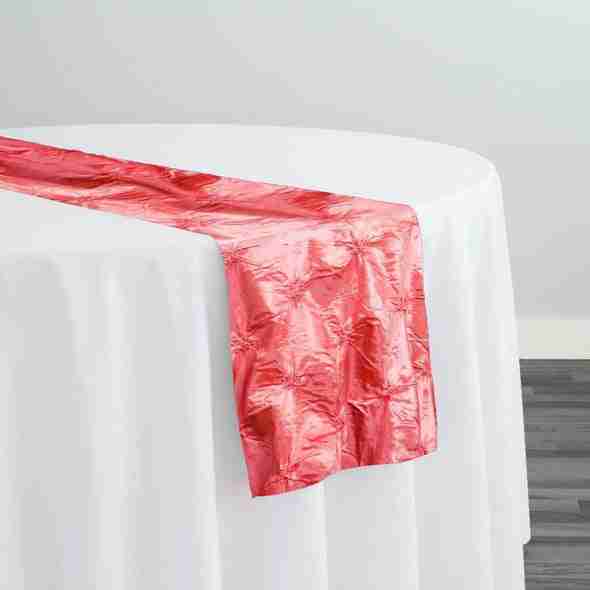 Belly Button (Pinwheel) Table Runner in Coral | Rental